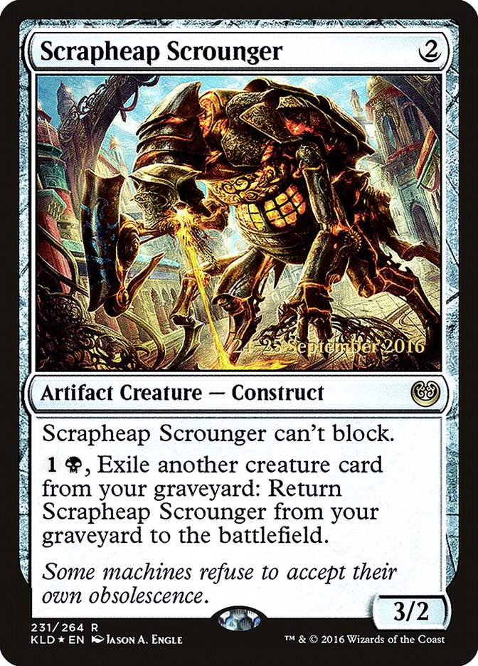 Scrapheap Scrounger [Kaladesh Prerelease Promos] | Gear Gaming Bentonville