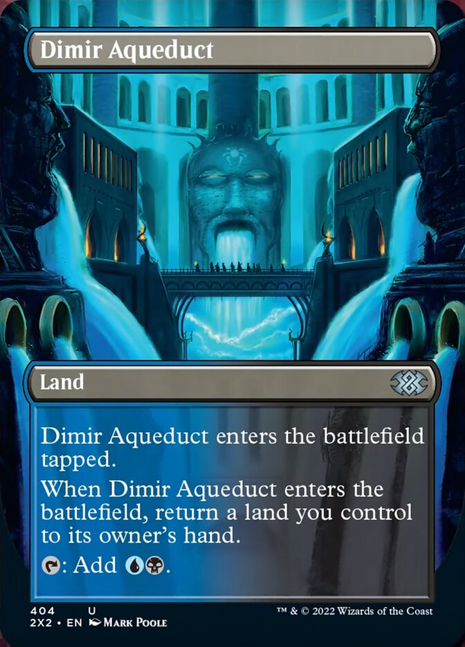 Dimir Aqueduct (Borderless Alternate Art) [Double Masters 2022] | Gear Gaming Bentonville