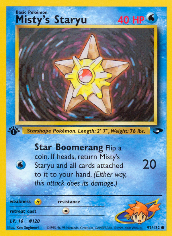 Misty's Staryu (92/132) [Gym Challenge 1st Edition] | Gear Gaming Bentonville