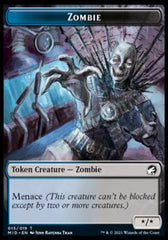Zombie (005) // Zombie (015) Double-Sided Token [Innistrad: Midnight Hunt Tokens] | Gear Gaming Bentonville