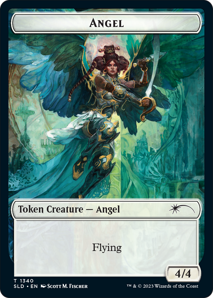 Angel (SLD) // Soldier (GRN) Double-Sided Token [Secret Lair: Angels Tokens] | Gear Gaming Bentonville