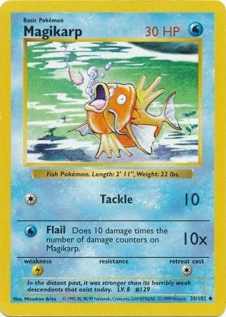 Magikarp (35/102) [Base Set Shadowless Unlimited] | Gear Gaming Bentonville