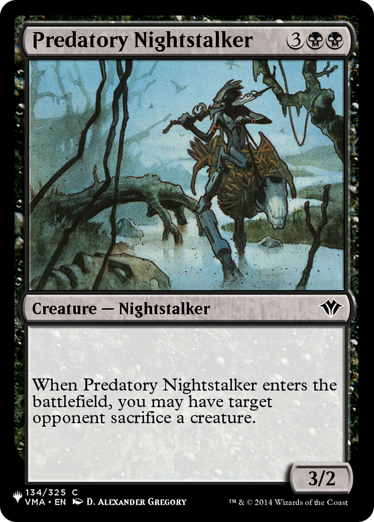 Predatory Nightstalker [The List Reprints] | Gear Gaming Bentonville