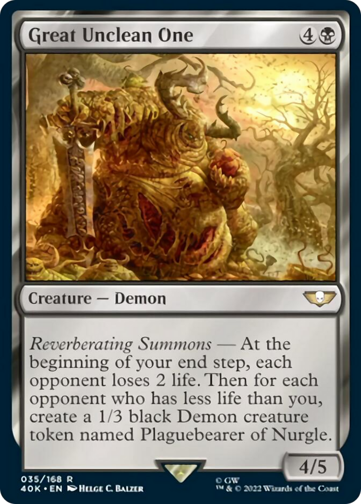 Great Unclean One (Surge Foil) [Warhammer 40,000] | Gear Gaming Bentonville