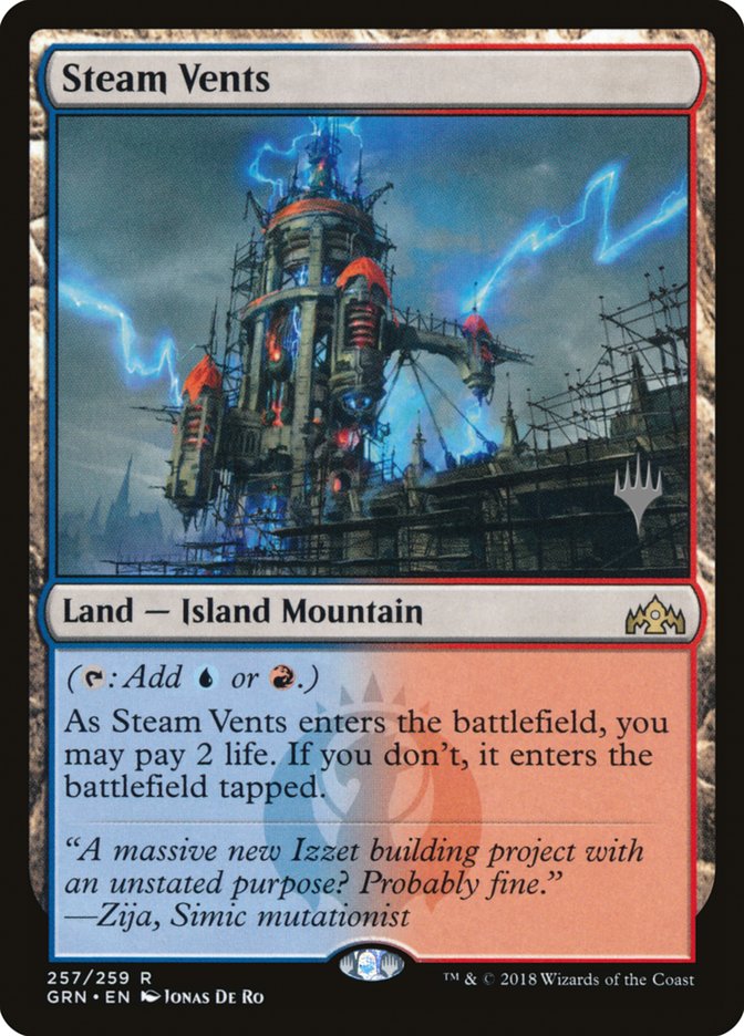 Steam Vents (Promo Pack) [Guilds of Ravnica Promos] | Gear Gaming Bentonville