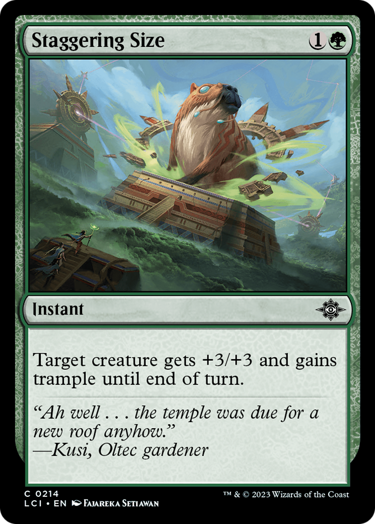 Staggering Size [The Lost Caverns of Ixalan] | Gear Gaming Bentonville