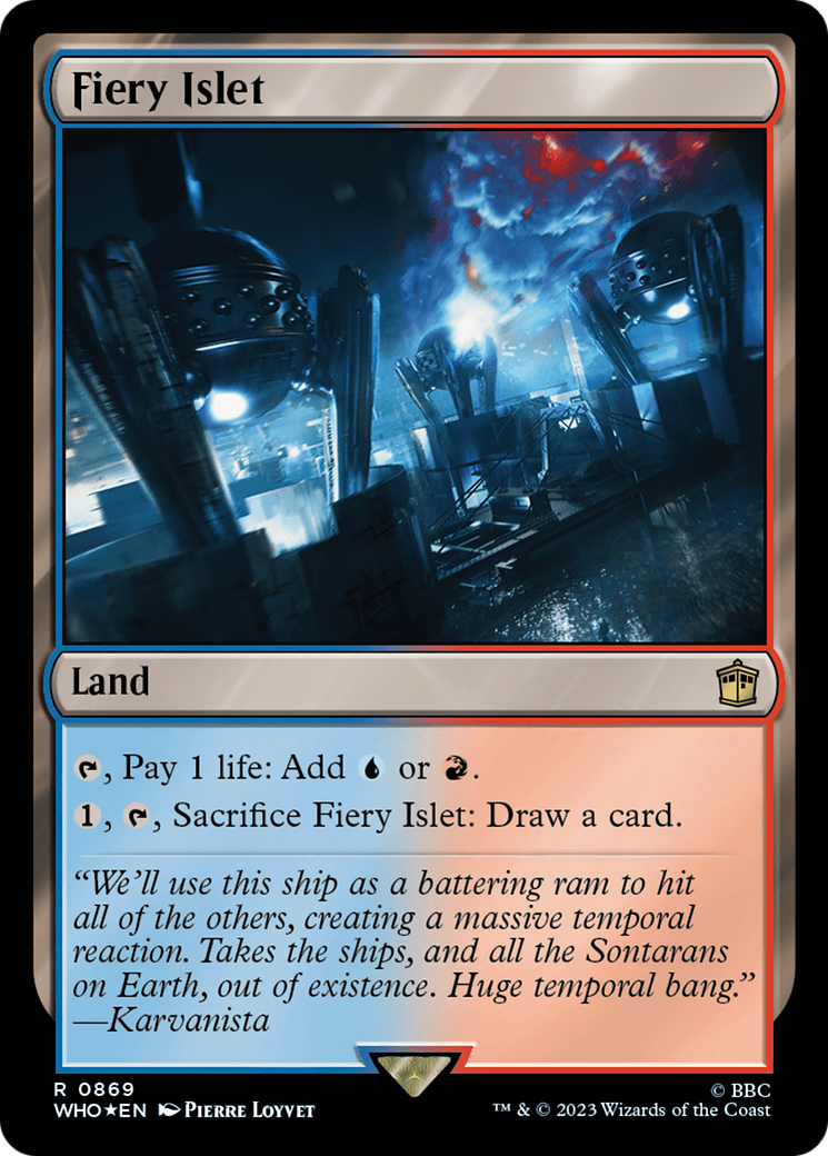 Fiery Islet (Surge Foil) [Doctor Who] | Gear Gaming Bentonville