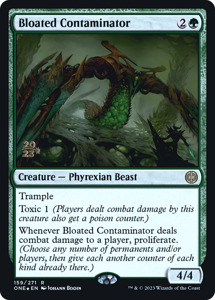 Bloated Contaminator [Phyrexia: All Will Be One Prerelease Promos] | Gear Gaming Bentonville