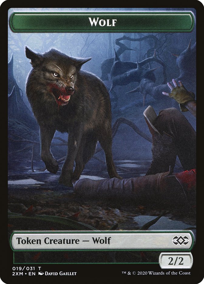 Copy // Wolf Double-Sided Token [Double Masters Tokens] | Gear Gaming Bentonville