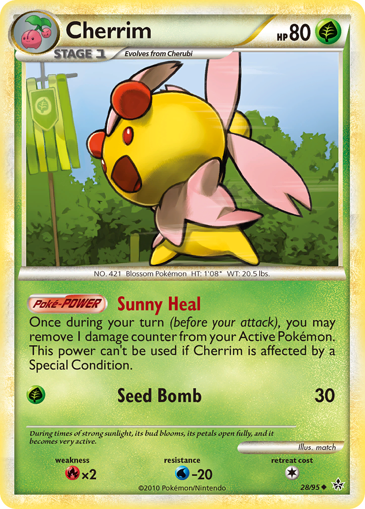 Cherrim (28/95) [HeartGold & SoulSilver: Unleashed] | Gear Gaming Bentonville