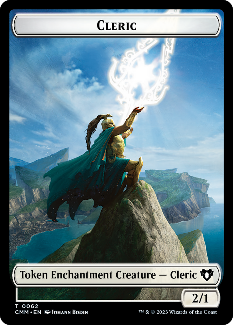 Elf Warrior // Cleric Double-Sided Token [Commander Masters Tokens] | Gear Gaming Bentonville