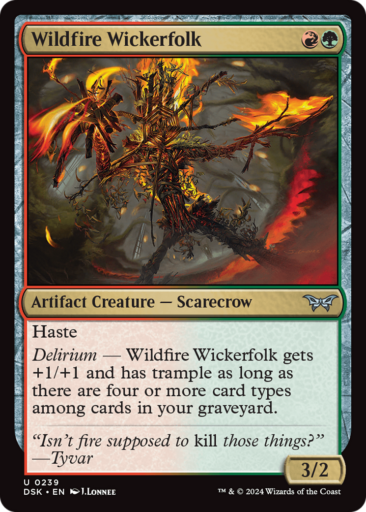 Wildfire Wickerfolk [Duskmourn: House of Horror] | Gear Gaming Bentonville