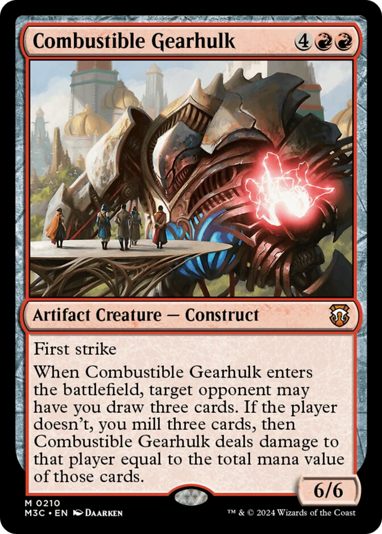 Combustible Gearhulk [Modern Horizons 3 Commander] | Gear Gaming Bentonville