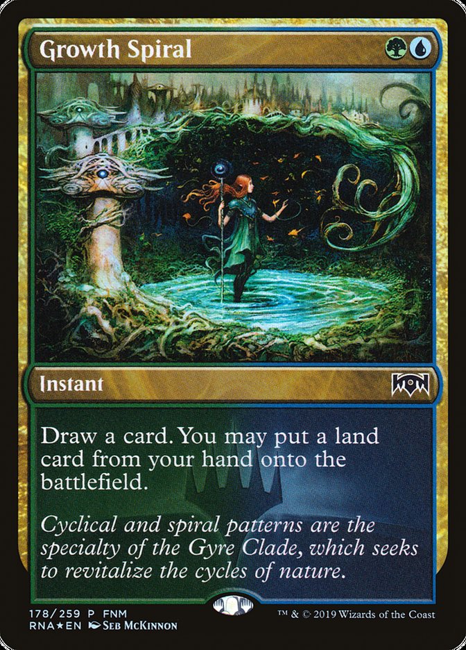 Growth Spiral (FNM) [Ravnica Allegiance Promos] | Gear Gaming Bentonville