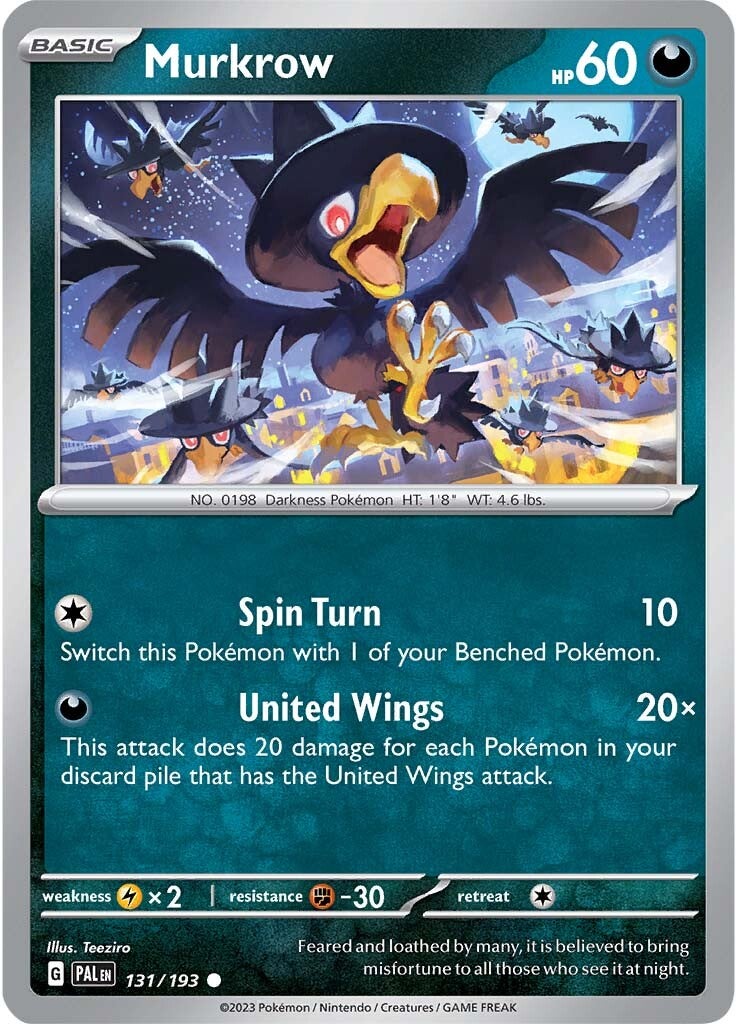 Murkrow (131/193) [Scarlet & Violet: Paldea Evolved] | Gear Gaming Bentonville