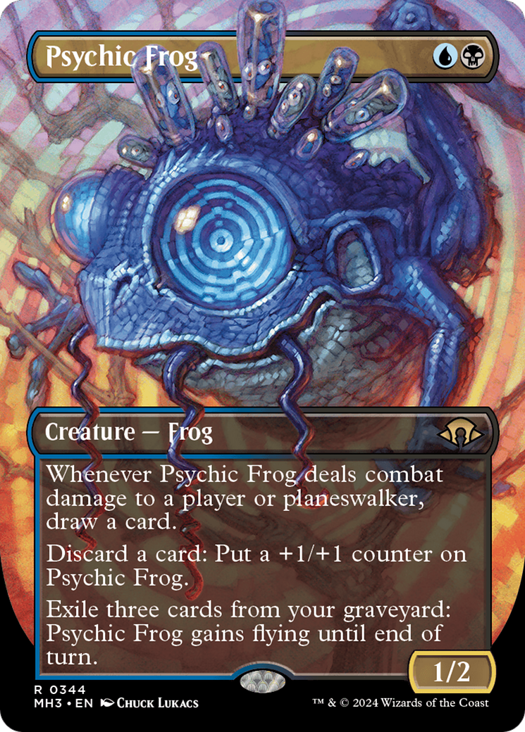 Psychic Frog (Borderless) [Modern Horizons 3] | Gear Gaming Bentonville