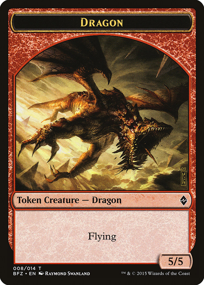 Dragon Token [Battle for Zendikar Tokens] | Gear Gaming Bentonville