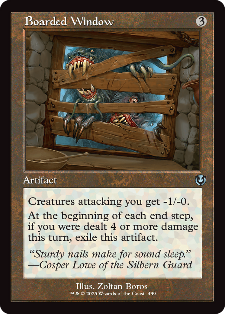 Boarded Window (Retro Frame) [Innistrad Remastered] | Gear Gaming Bentonville