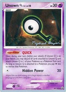 Unown Q LV.15 (49/100) (Happy Luck - Mychael Bryan) [World Championships 2010] | Gear Gaming Bentonville