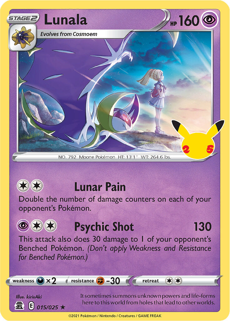 Lunala (015/025) [Celebrations: 25th Anniversary] | Gear Gaming Bentonville