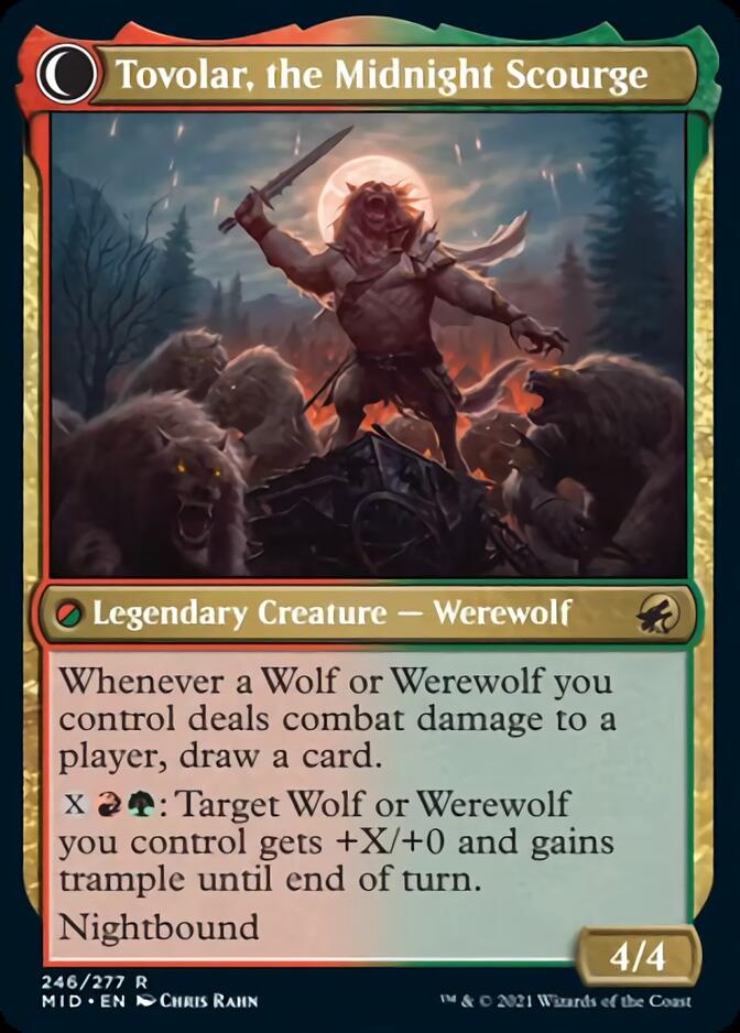 Tovolar, Dire Overlord // Tovolar, the Midnight Scourge [Innistrad: Midnight Hunt] | Gear Gaming Bentonville