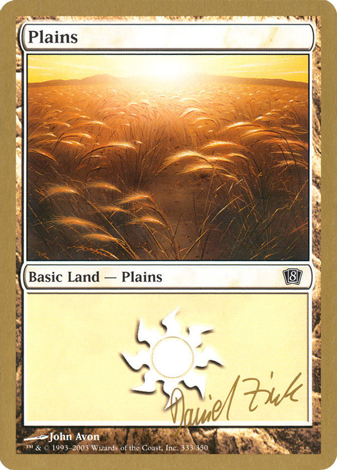 Plains (dz333) (Daniel Zink) [World Championship Decks 2003] | Gear Gaming Bentonville