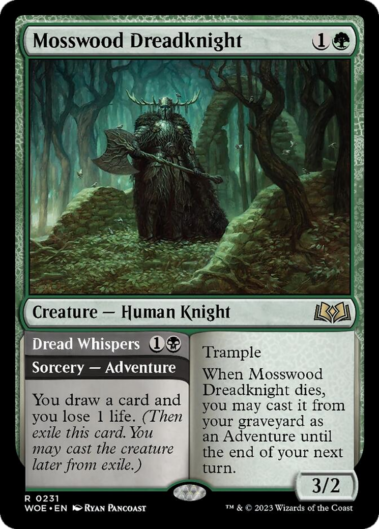 Mosswood Dreadknight // Dread Whispers [Wilds of Eldraine] | Gear Gaming Bentonville