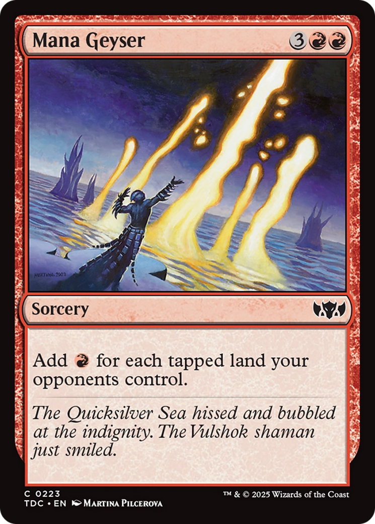 Mana Geyser [Tarkir: Dragonstorm Commander] | Gear Gaming Bentonville