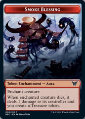 Smoke Blessing // Treasure Double-Sided Token [Kamigawa: Neon Dynasty Commander Tokens] | Gear Gaming Bentonville