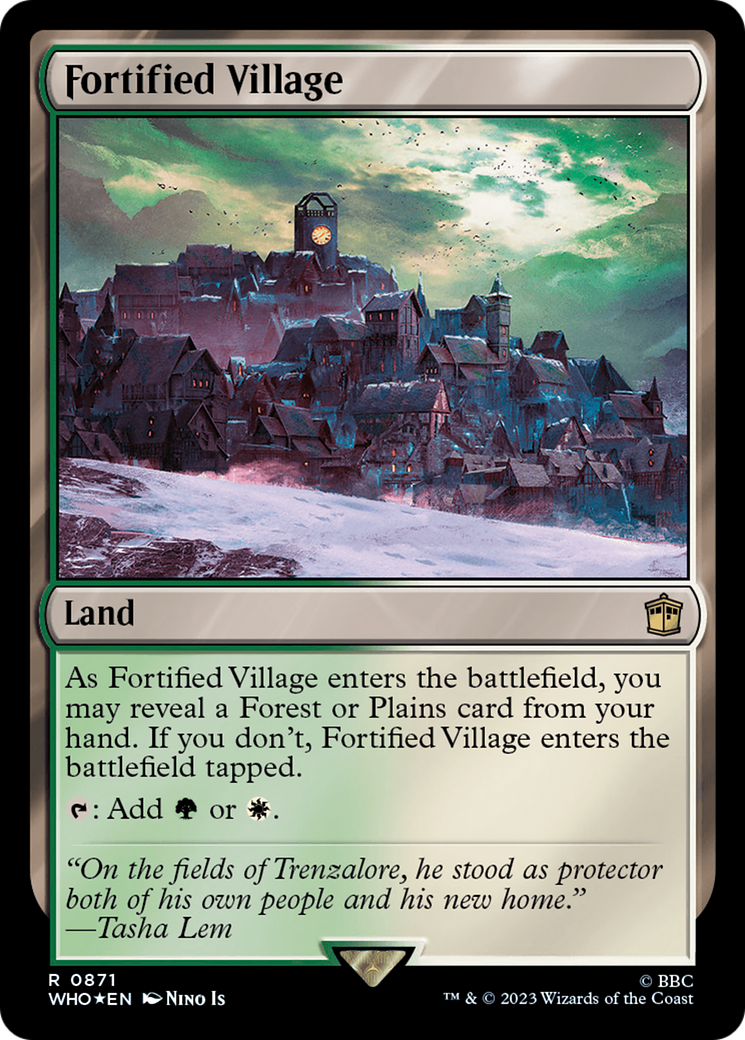 Fortified Village (Surge Foil) [Doctor Who] | Gear Gaming Bentonville