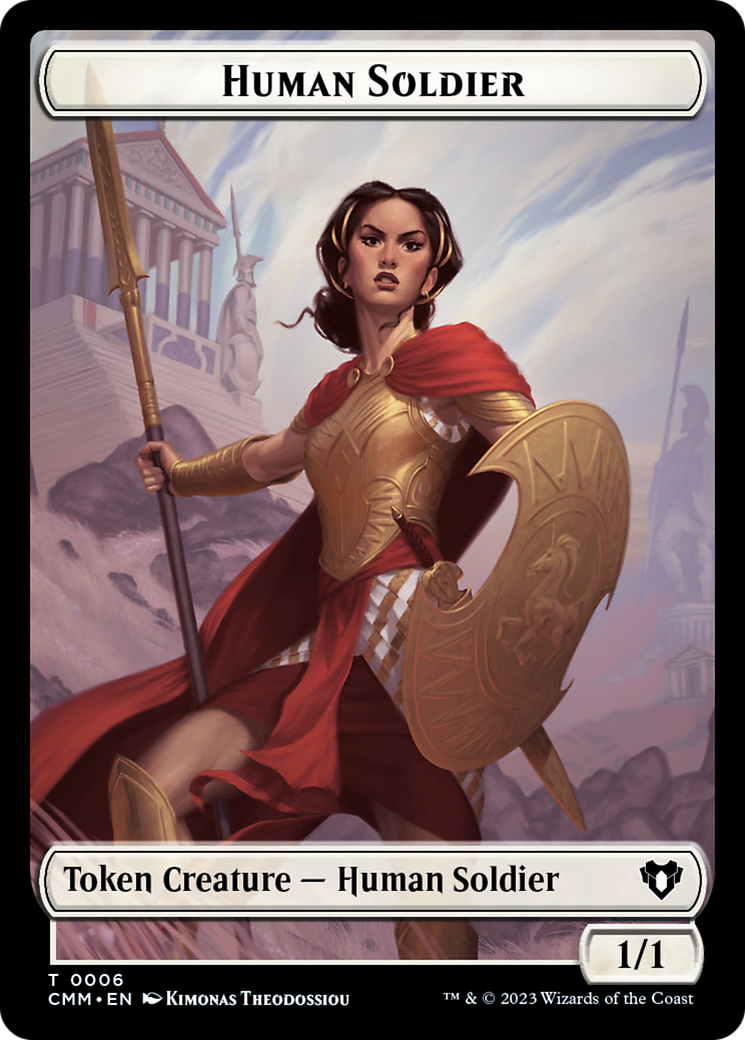 Human Soldier Token [Commander Masters Tokens] | Gear Gaming Bentonville