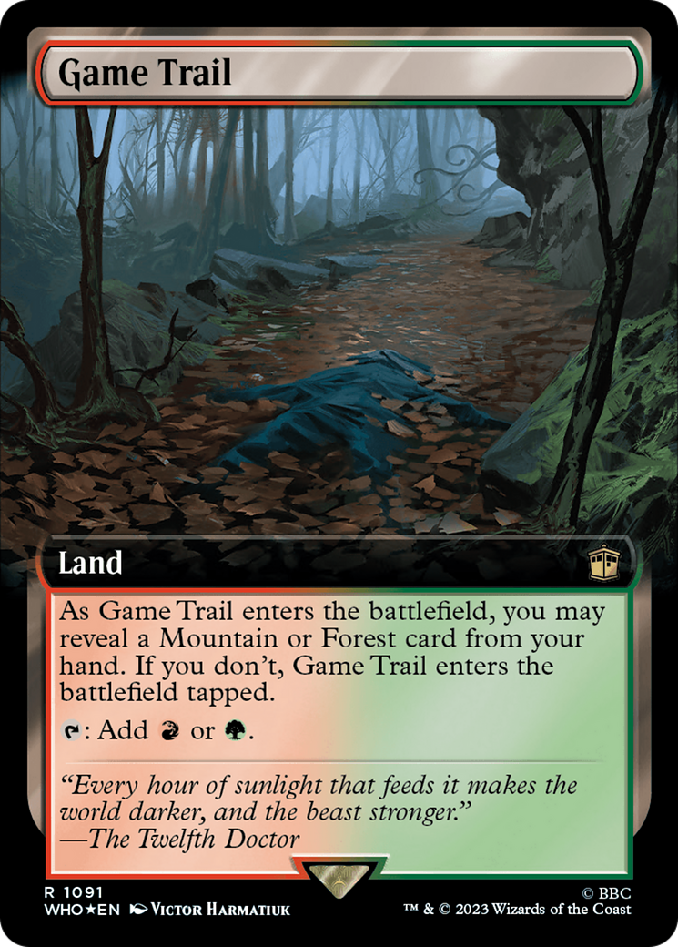 Game Trail (Extended Art) (Surge Foil) [Doctor Who] | Gear Gaming Bentonville