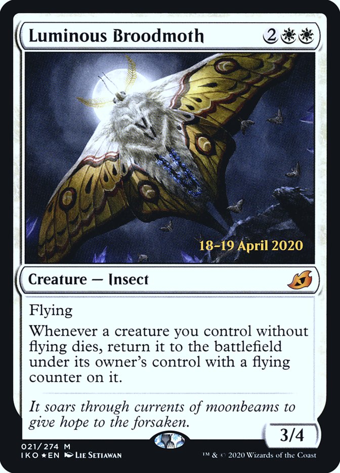 Luminous Broodmoth [Ikoria: Lair of Behemoths Prerelease Promos] | Gear Gaming Bentonville