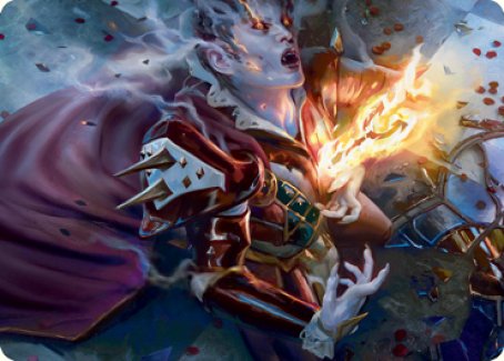 Flame-Blessed Bolt Art Card [Innistrad: Crimson Vow Art Series] | Gear Gaming Bentonville
