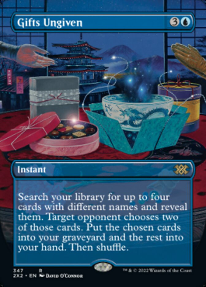 Gifts Ungiven (Borderless Alternate Art) [Double Masters 2022] | Gear Gaming Bentonville