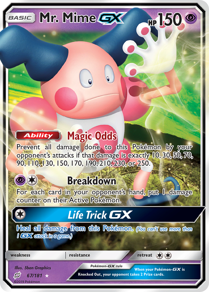 Mr. Mime GX (67/181) [Sun & Moon: Team Up] | Gear Gaming Bentonville