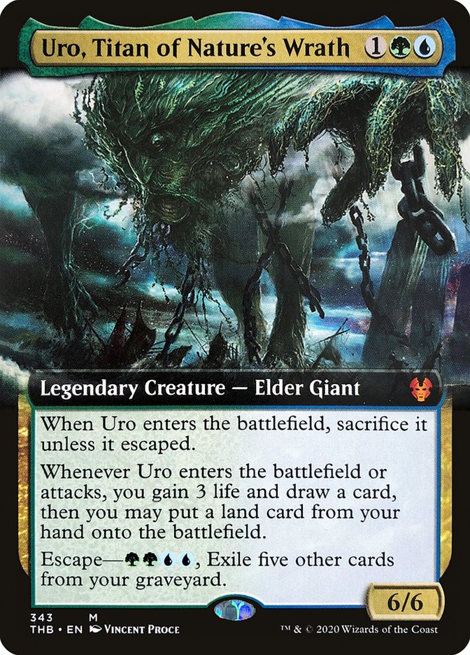 Uro, Titan of Nature's Wrath (Extended Art) [Theros Beyond Death] | Gear Gaming Bentonville