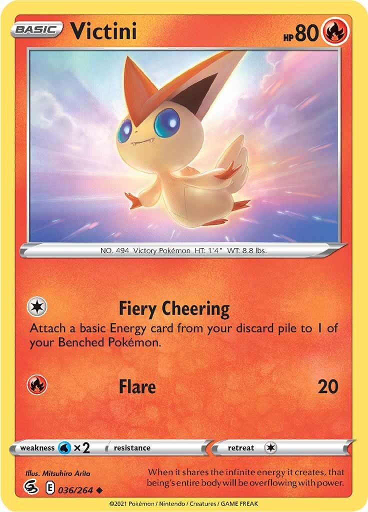 Victini (036/264) [Sword & Shield: Fusion Strike] | Gear Gaming Bentonville