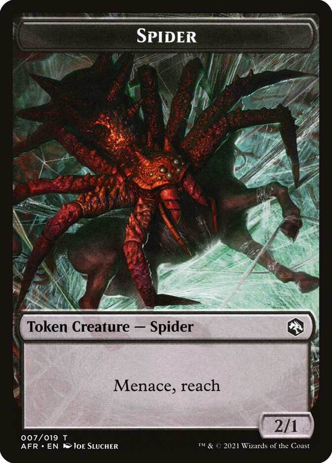 Spider // Icingdeath, Frost Tongue Double-Sided Token [Dungeons & Dragons: Adventures in the Forgotten Realms Tokens] | Gear Gaming Bentonville