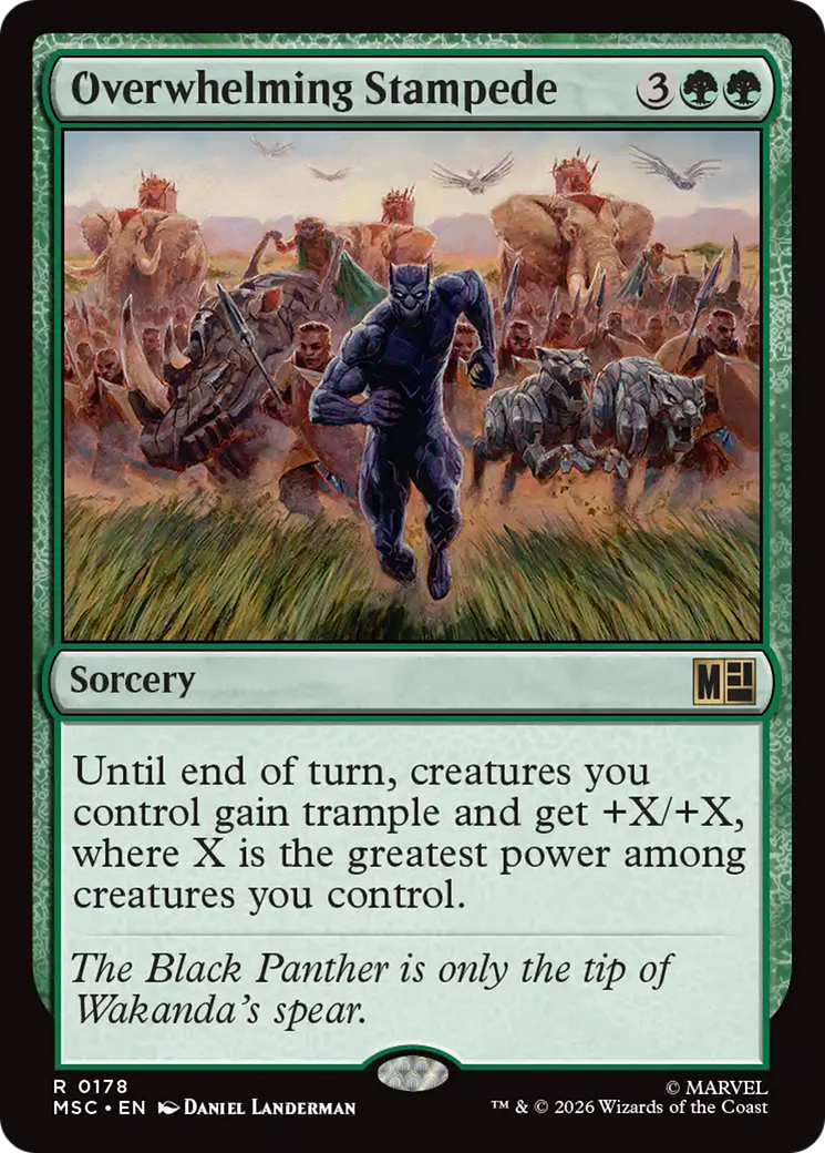 Overwhelming Stampede (Surge Foil) [Marvel Super Heroes Commander] | Gear Gaming Bentonville