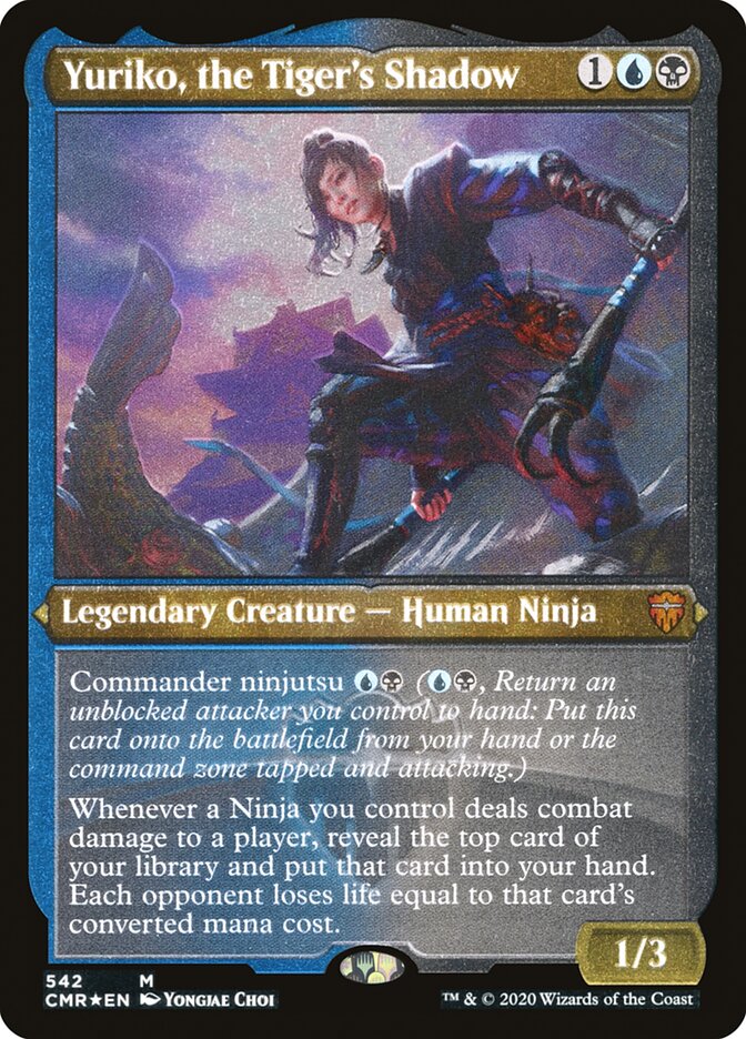 Yuriko, the Tiger's Shadow (Etched) [Commander Legends] | Gear Gaming Bentonville