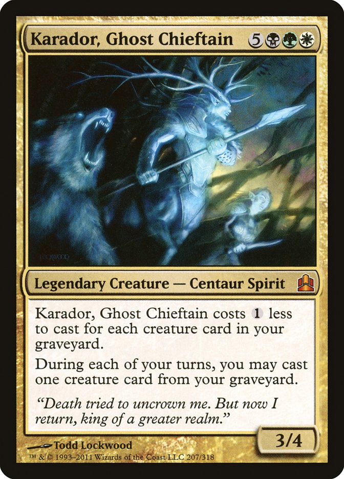 Karador, Ghost Chieftain [Commander 2011] | Gear Gaming Bentonville