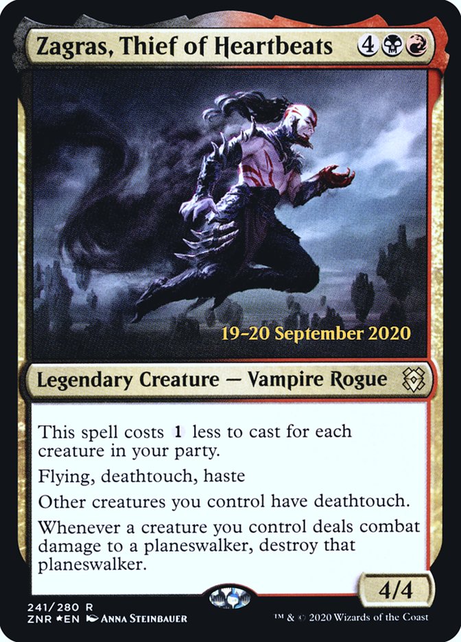 Zagras, Thief of Heartbeats [Zendikar Rising Prerelease Promos] | Gear Gaming Bentonville