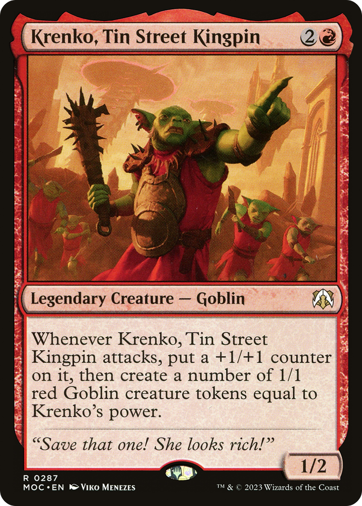 Krenko, Tin Street Kingpin [March of the Machine Commander] | Gear Gaming Bentonville