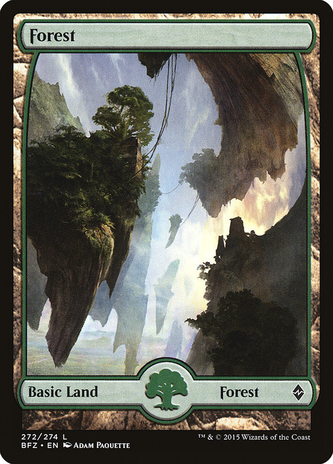 Forest (272) (Full Art) [Battle for Zendikar] | Gear Gaming Bentonville