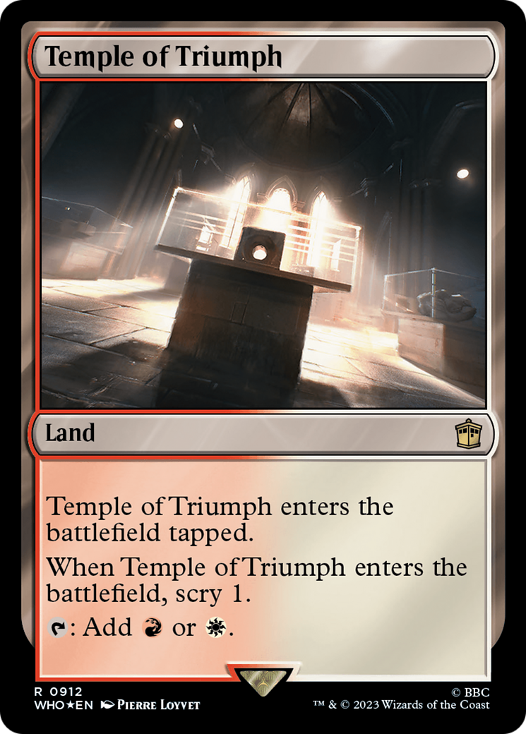 Temple of Triumph (Surge Foil) [Doctor Who] | Gear Gaming Bentonville