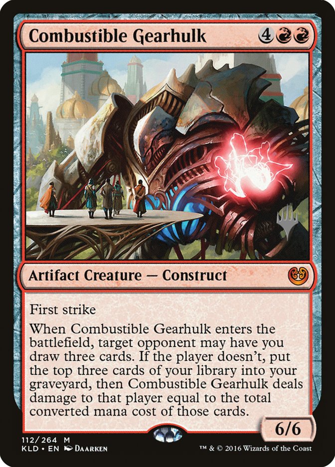 Combustible Gearhulk (Promo Pack) [Kaladesh Promos] | Gear Gaming Bentonville