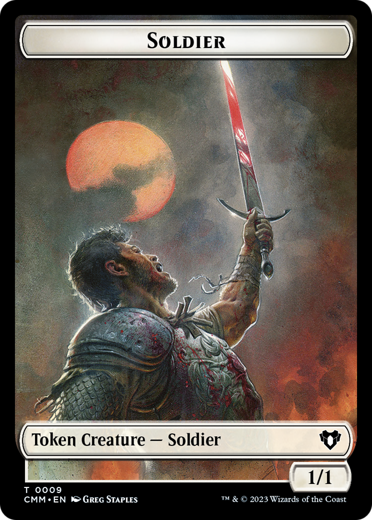 Soldier Token [Commander Masters Tokens] | Gear Gaming Bentonville