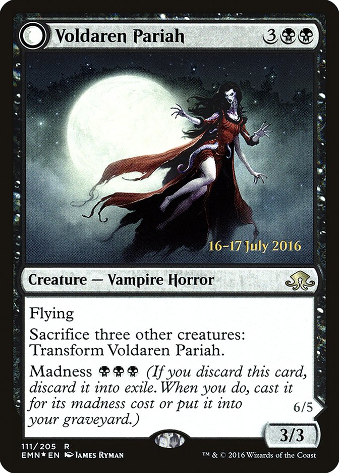 Voldaren Pariah // Abolisher of Bloodlines [Eldritch Moon Prerelease Promos] | Gear Gaming Bentonville