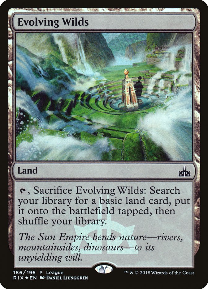 Evolving Wilds (League) [Rivals of Ixalan Promos] | Gear Gaming Bentonville